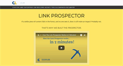 Desktop Screenshot of linkprospector.citationlabs.com
